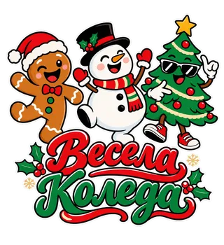 Весела Коледа с празнични герои
